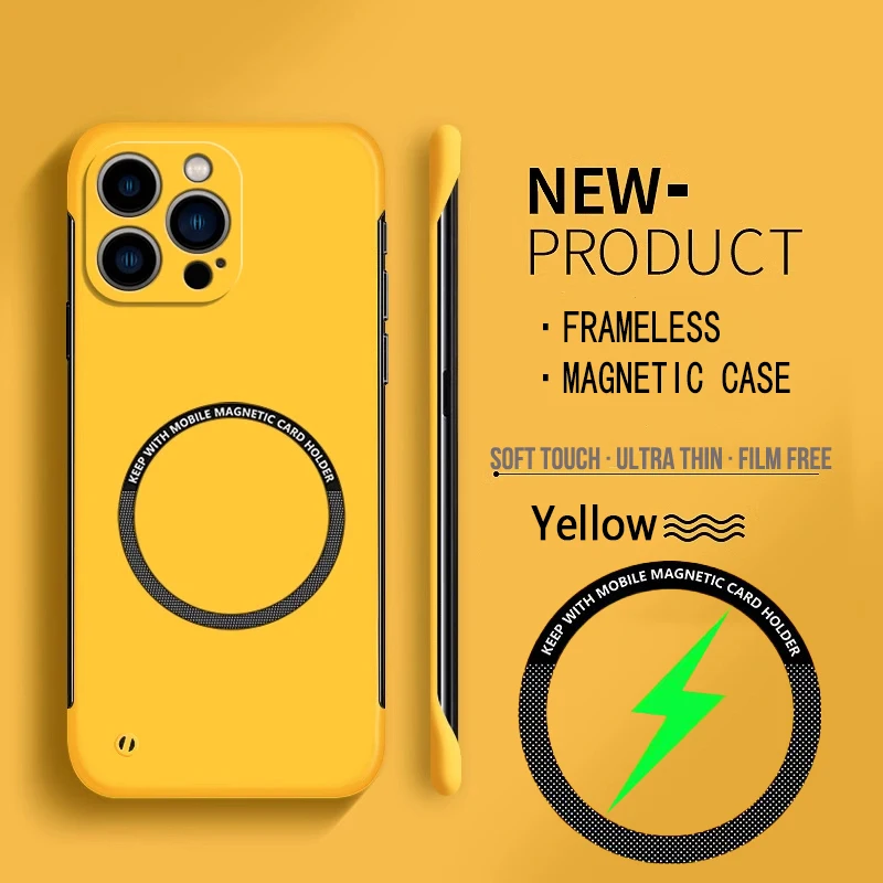 For Magsafe Magnetic Frameless - Ultra Thin Frameless Phone Cover review and price