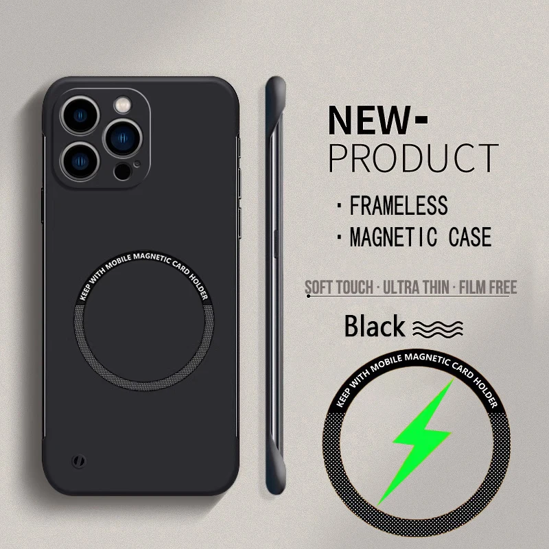For Magsafe Magnetic Frameless - Ultra Thin Frameless Phone Cover review and price