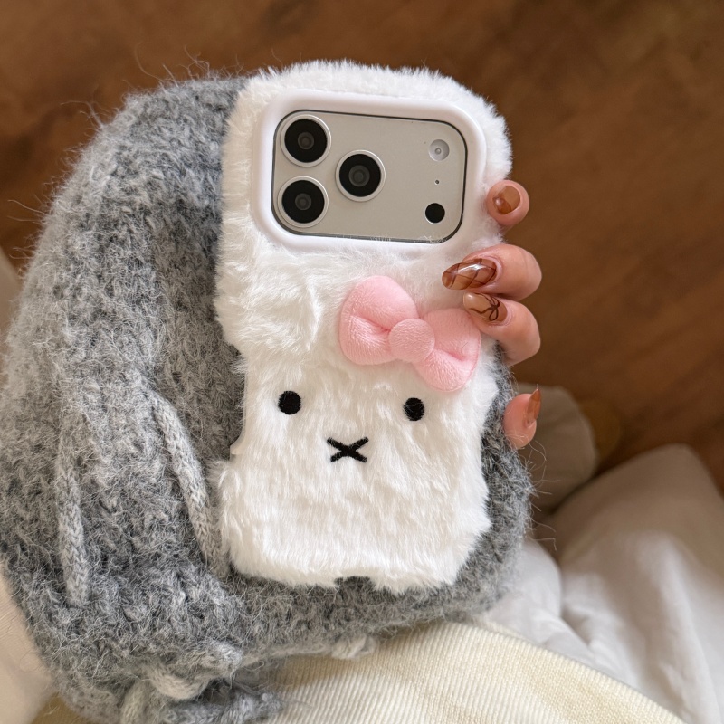 Cute cartoon White Fluffy fur  - Cute Cartoon Wrist Strap Silicone Case review and price