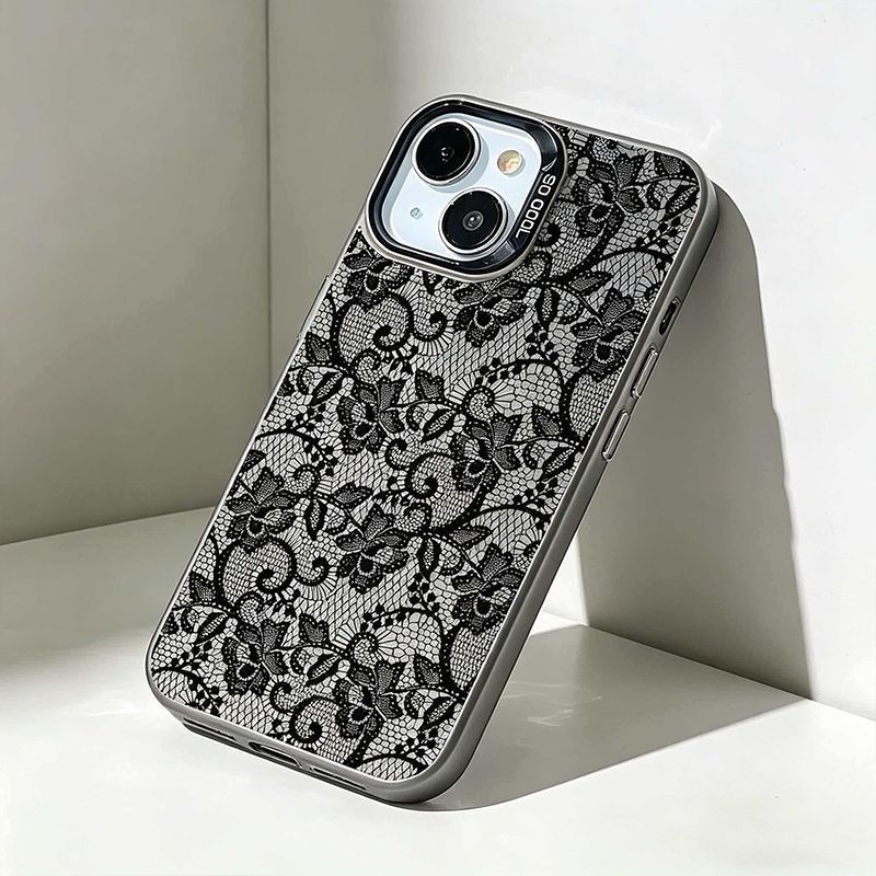 Vintage Black Lace Floral Rose - Vintage Floral Pattern Soft Case review and price
