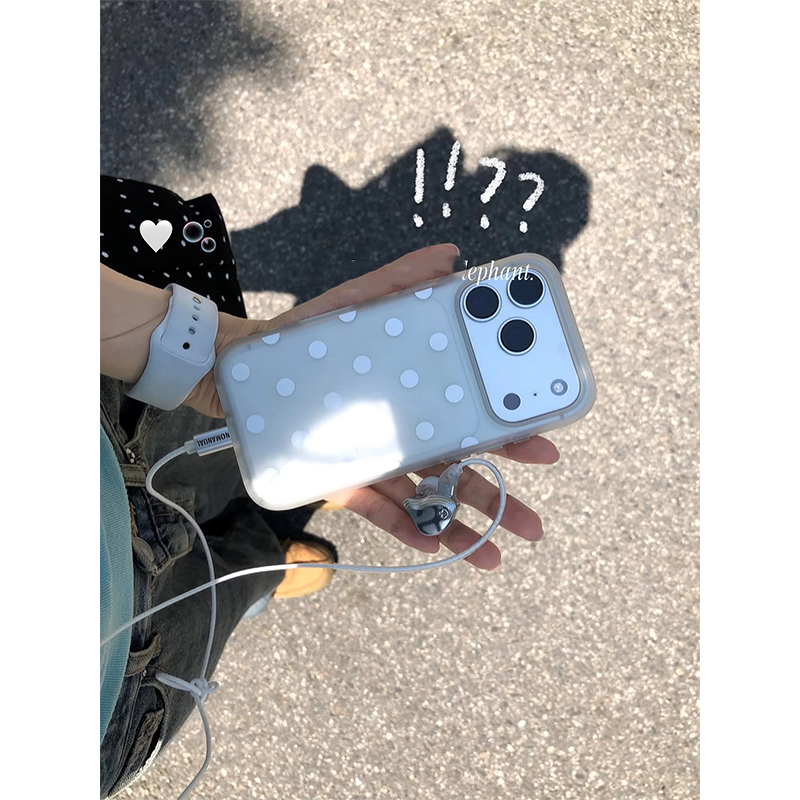 Simple Angel White Polka Dot C - Clear Shockproof Bumper Case review and price