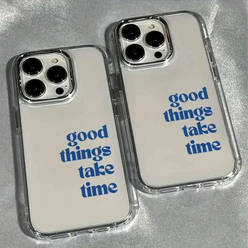 Good Things Take Time Lens Fra - Clear Shockproof Bumper Case review and price