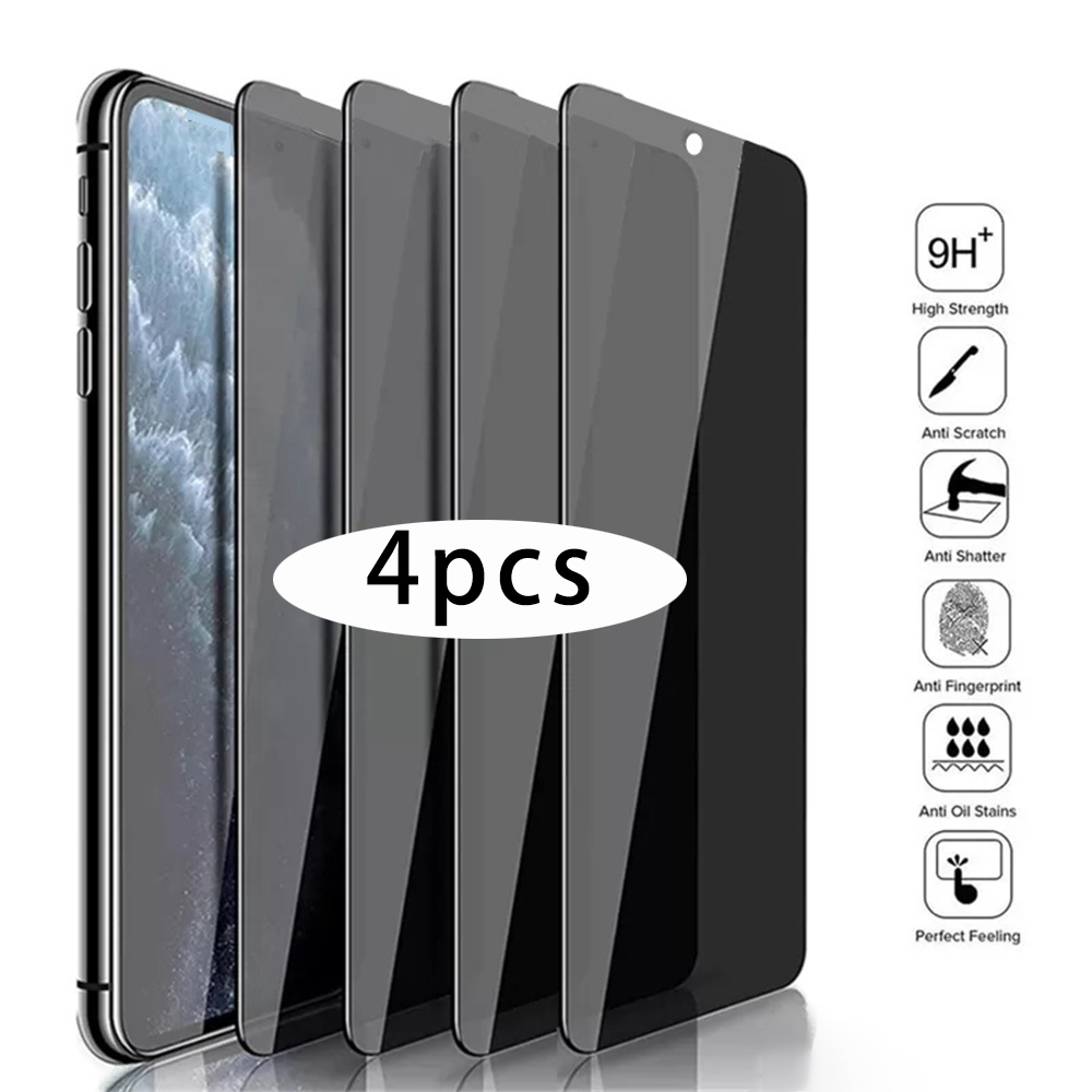 4 PCS  Anti Peeking Tempered G - Anti Peek Privacy Tempered Glass review and price