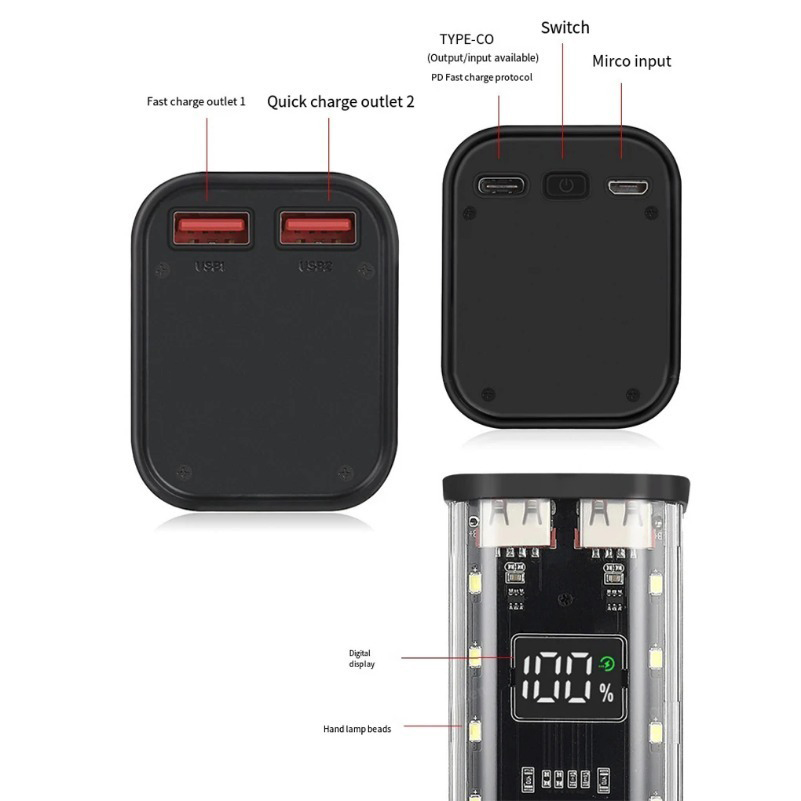 18650 Power Bank Case USB C Mi - Power Banks review and price