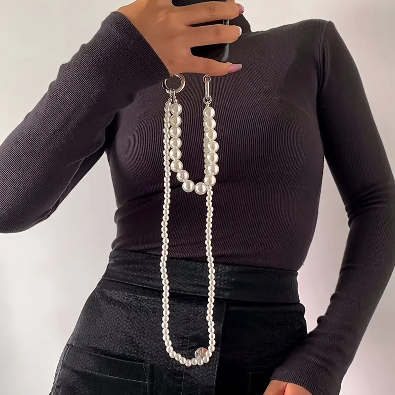 Double Pearl Woven Mobile Phon - Crossbody Lanyard Neck Strap Case review and price