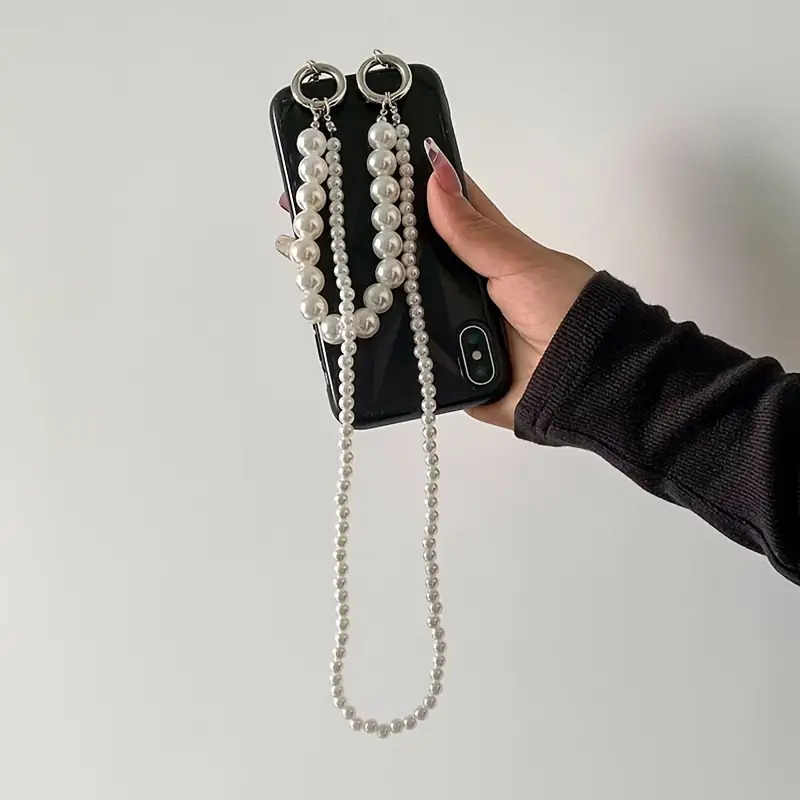 Double Pearl Woven Mobile Phon - Crossbody Lanyard Neck Strap Case review and price