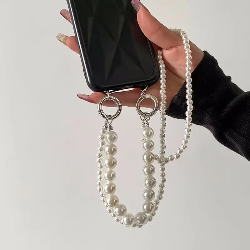Double Pearl Woven Mobile Phon - Crossbody Lanyard Neck Strap Case review and price