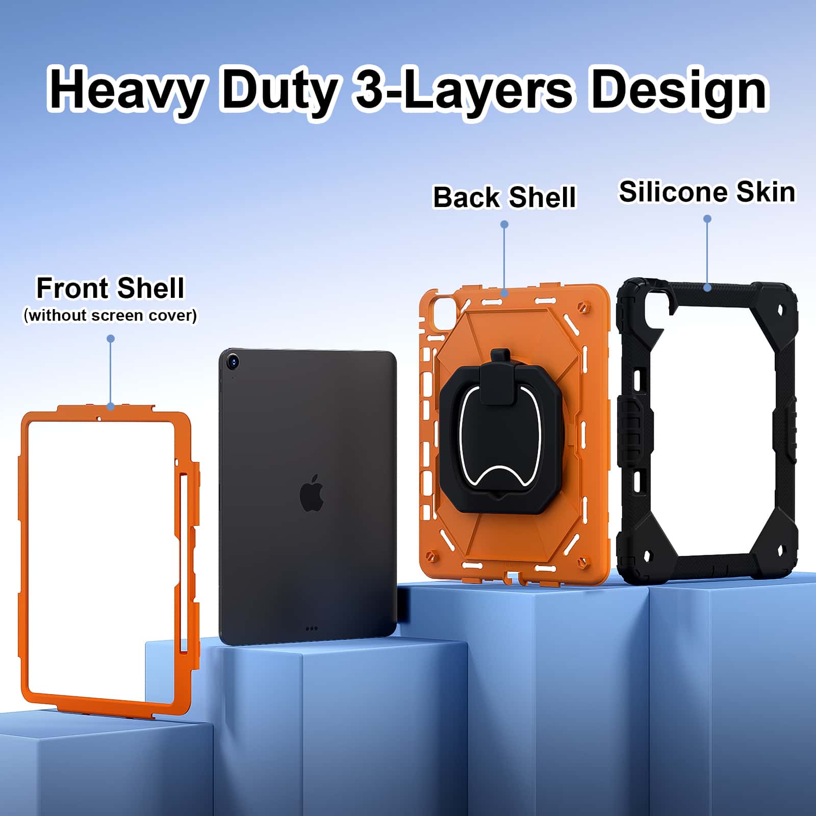 For iPad Pro 13 M5 Air 13 M4 M - Heavy Duty 360 Full Body Protective Case review and price